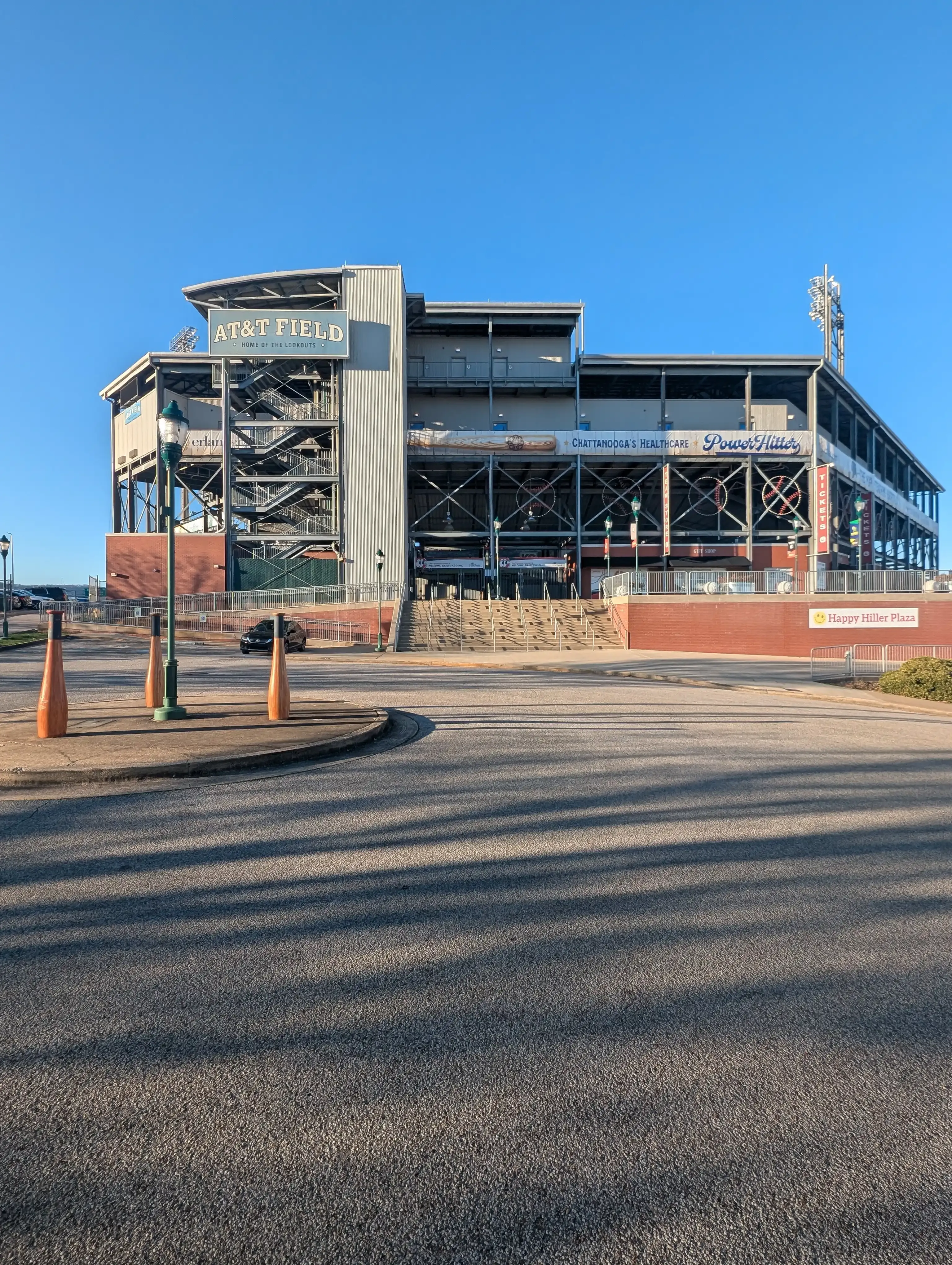 View from outside AT&T Field baseball stadium
