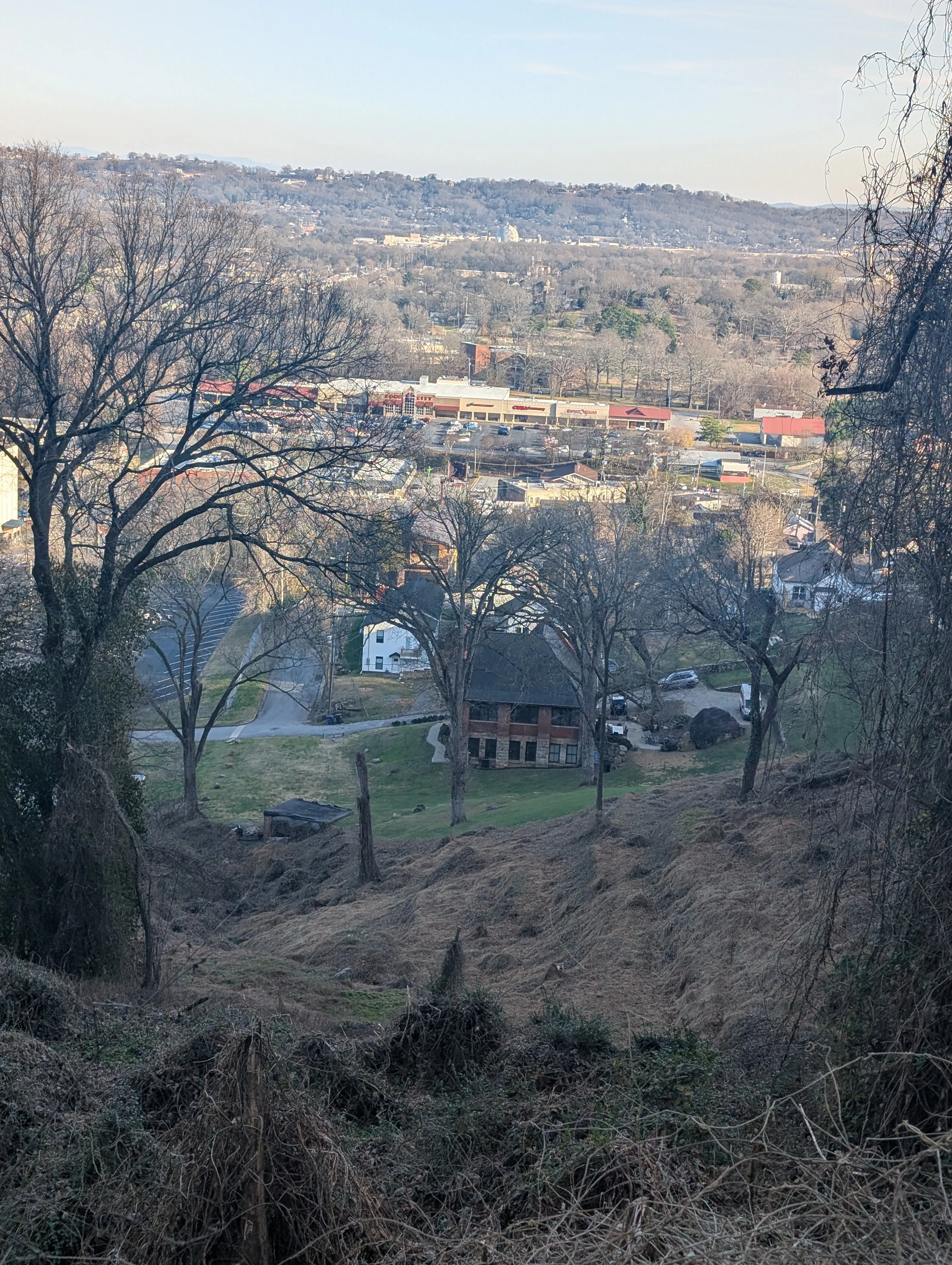 Overlook above St. Elmo with views toward downtown Chattanooga
