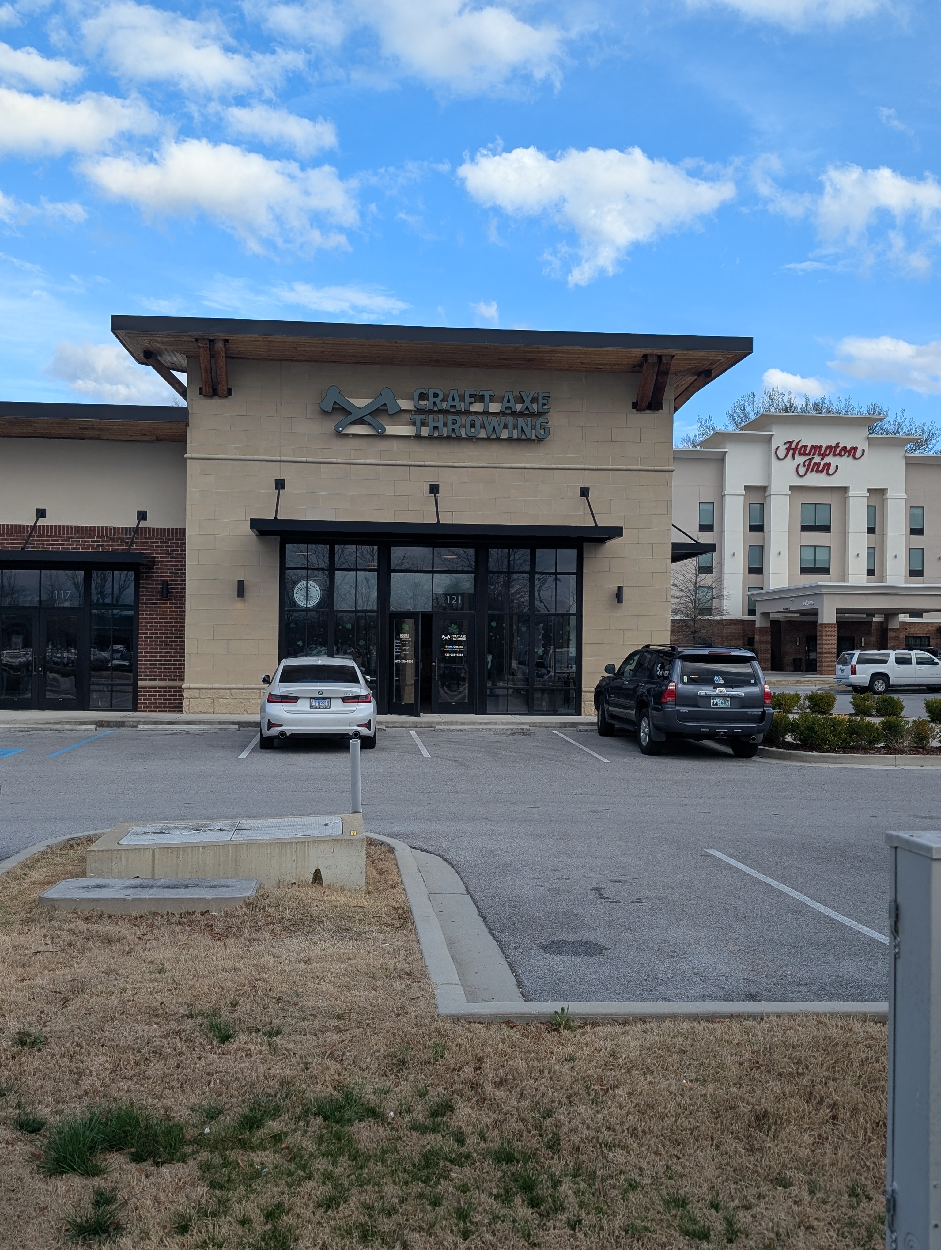 Craft Axe Throwing venue at Camp Jordan in East Ridge