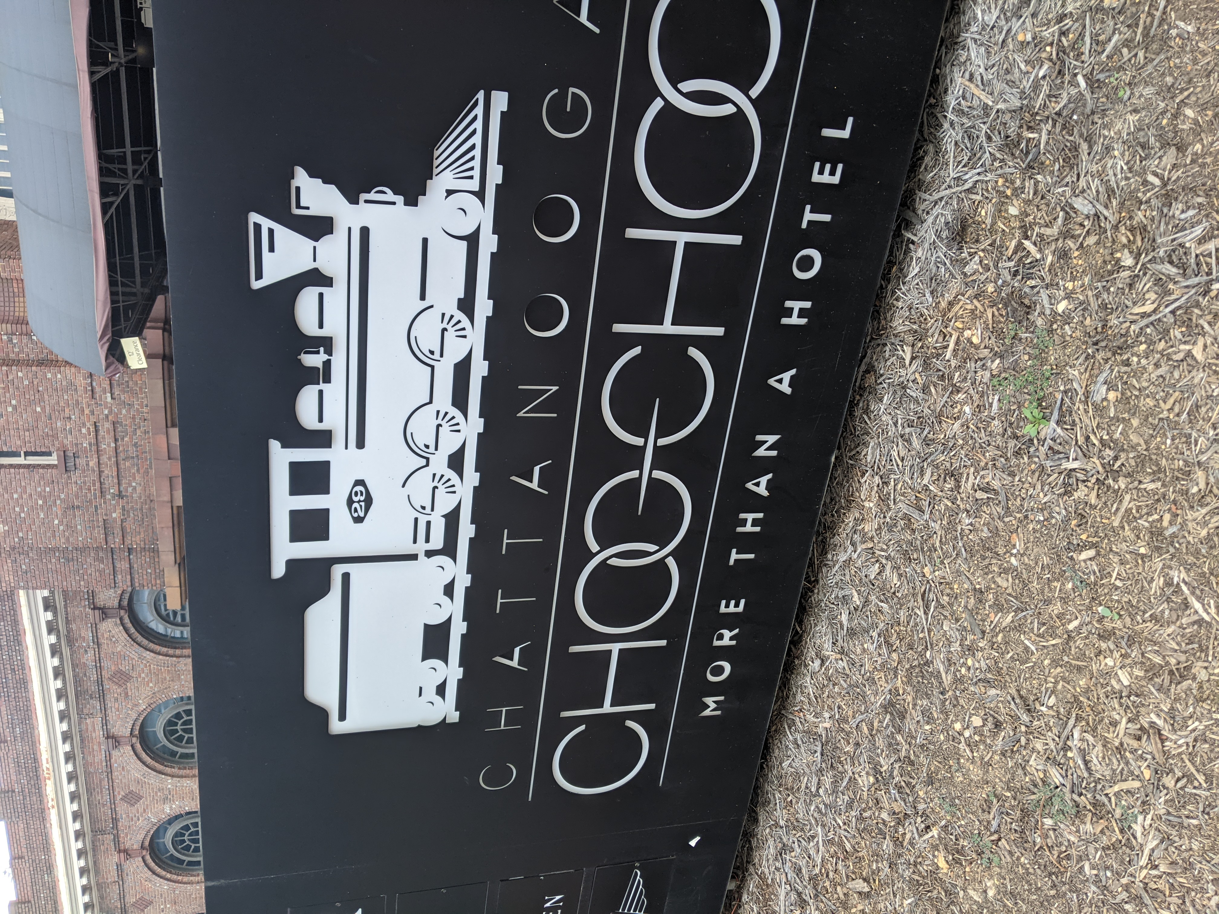 Chattanooga Choo Choo hotel sign at the historic station