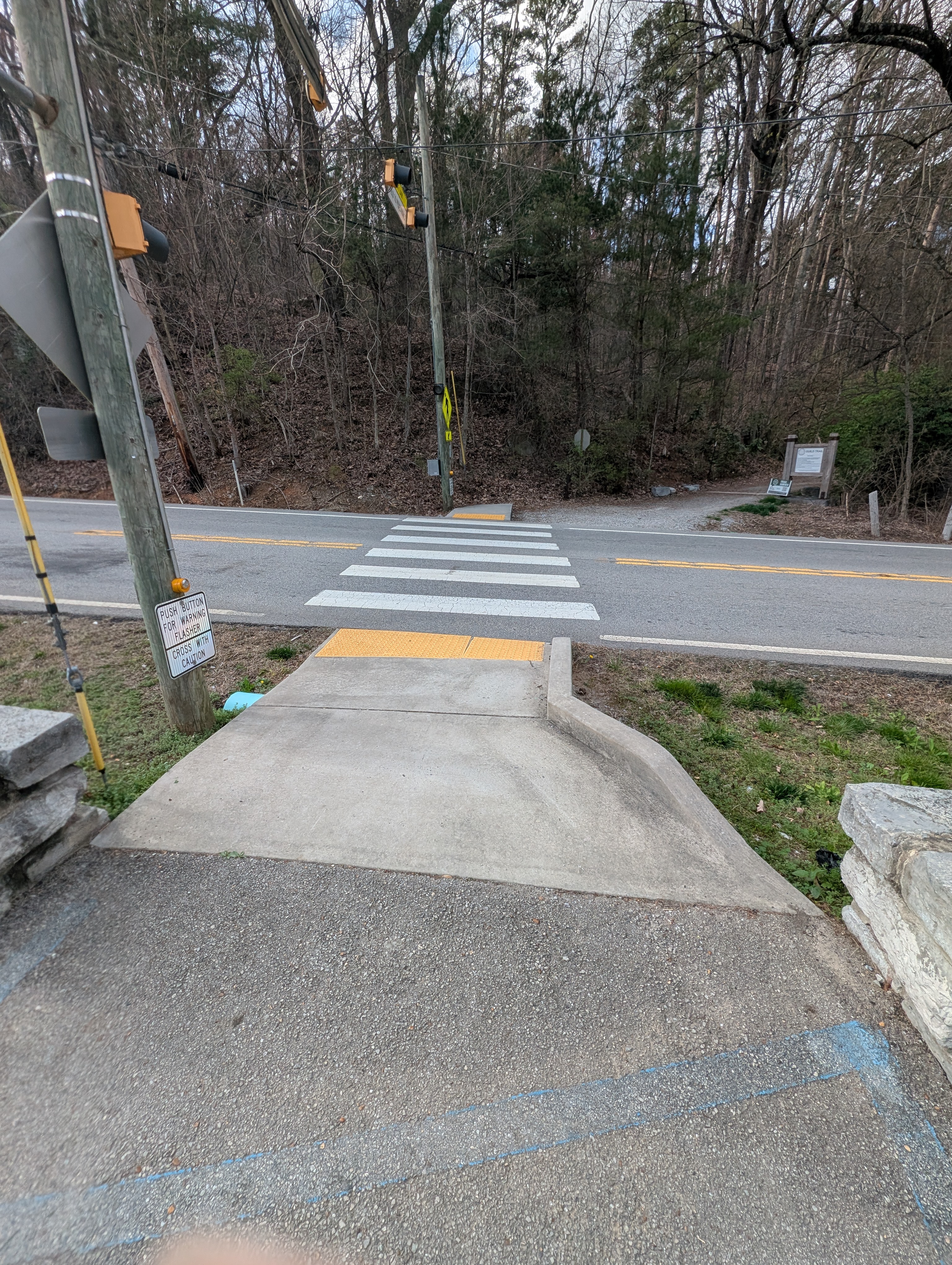 Crosswalk at Ochs Highway for the Guild-Hardy Trail